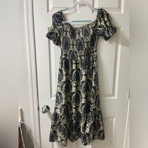 Cupshe off the shoulder bohemian dress